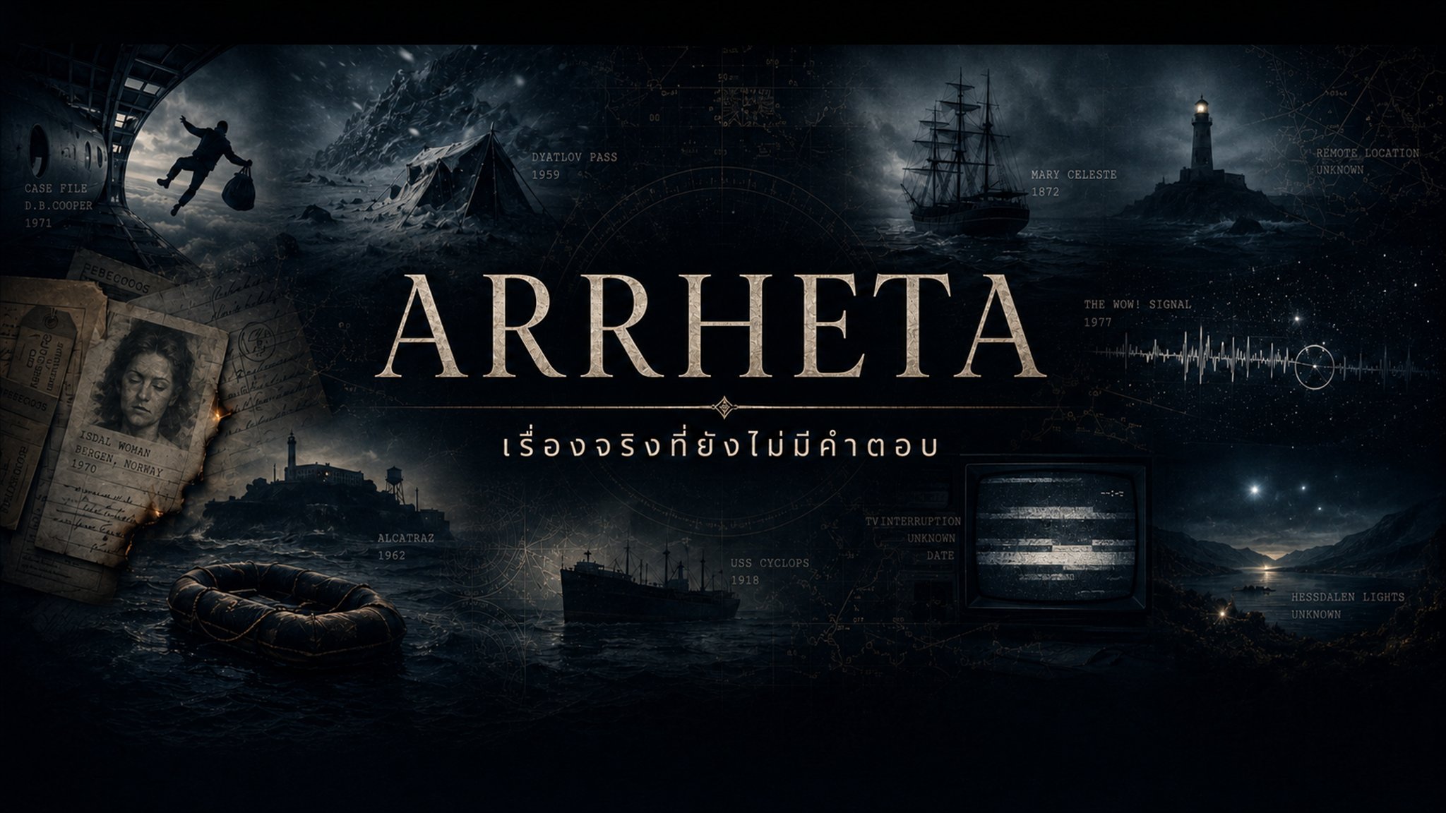 ภาพแบนเนอร์ทางการของช่อง ARRHETA และ ห้องสมุดแห่งกาลเวลา